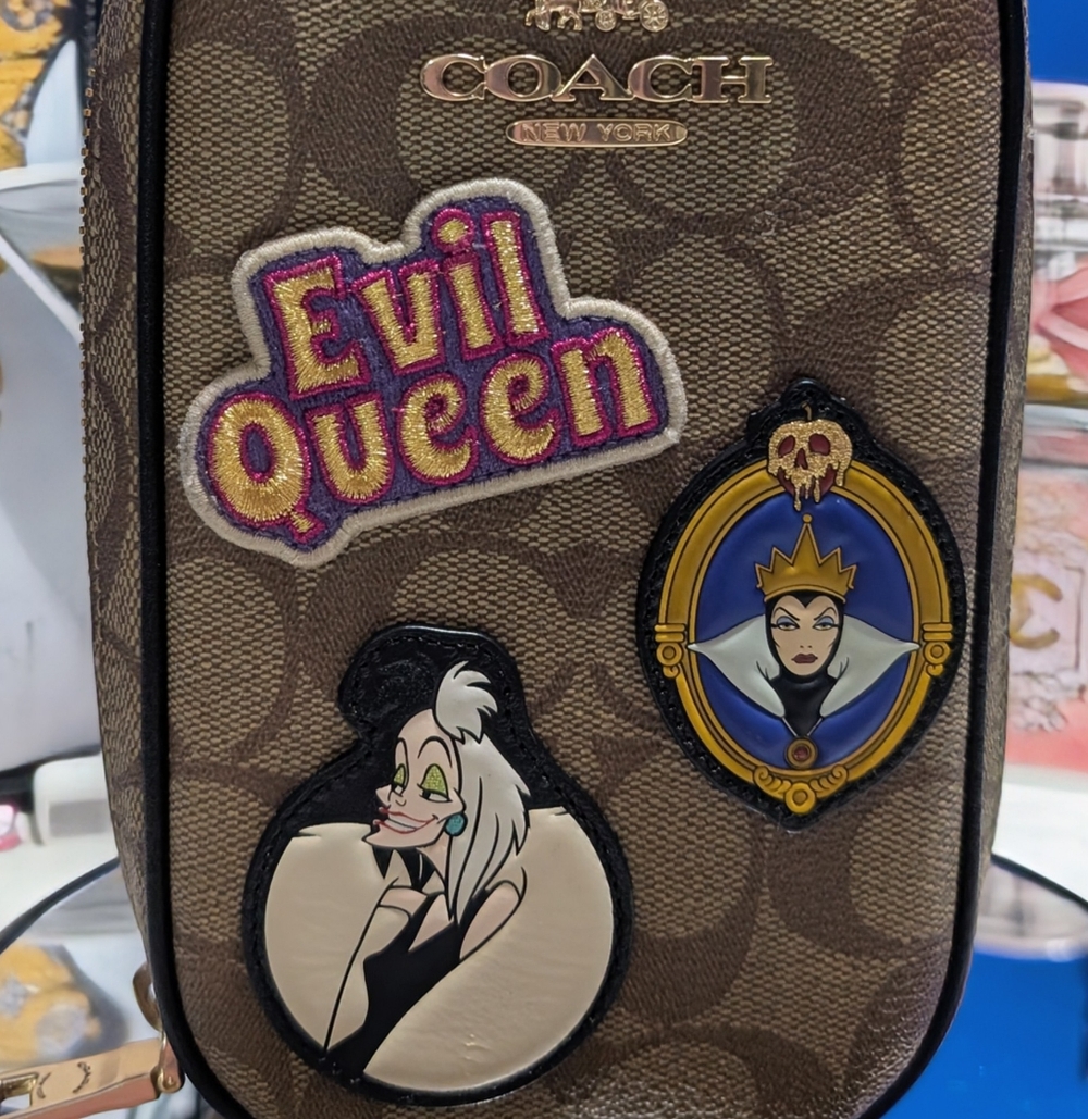 Coach  X Disney "Evil Queen" Signature Phone Crossbody- NEW🔥